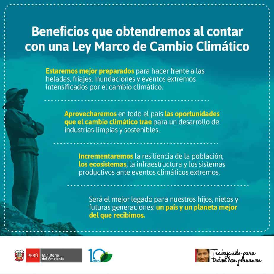 ley cambio climatico minam